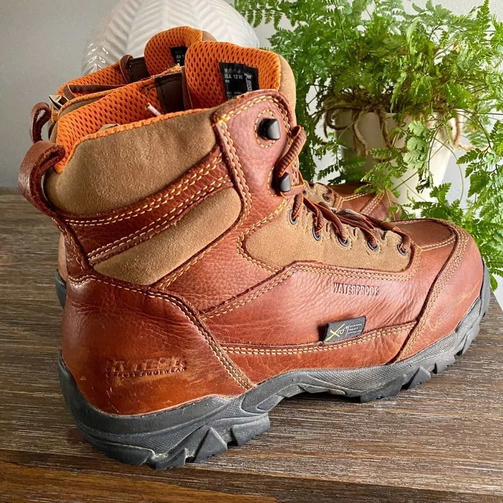 HYTEST Mens Waterproof Leather Composite Toe Poron XRD Met-Guard 6”‎ Boots 12W